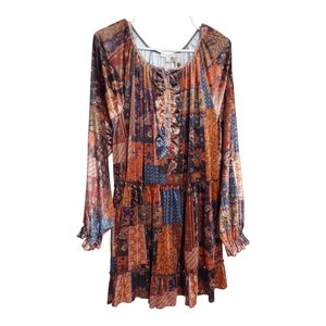 Easel Velvet Patchwork Dress